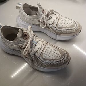 Cole Haan Beige and White Athletic Shoes